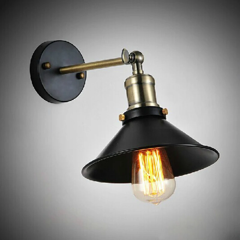 

A designer of American country Vintage LOFT industrial warehouse- single bedroom wall lamp Black Dance Festival GY119