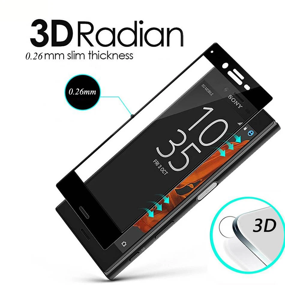 UVR-0-26mm-3D-Curved-Full-Cover-Screen-Protector-Tempered-Glass-Film-For-Sony-Xperia-X (5)