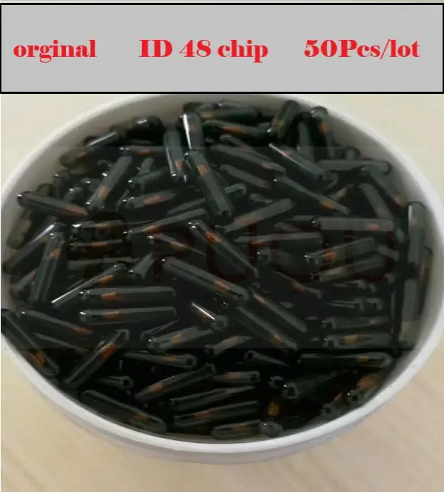 

50PCS/LOT key transponder chip id 48 ID48 Chip ID:48 Glass Chip Car OEM For VW Audi Seat Skoda Porsche orginal chip