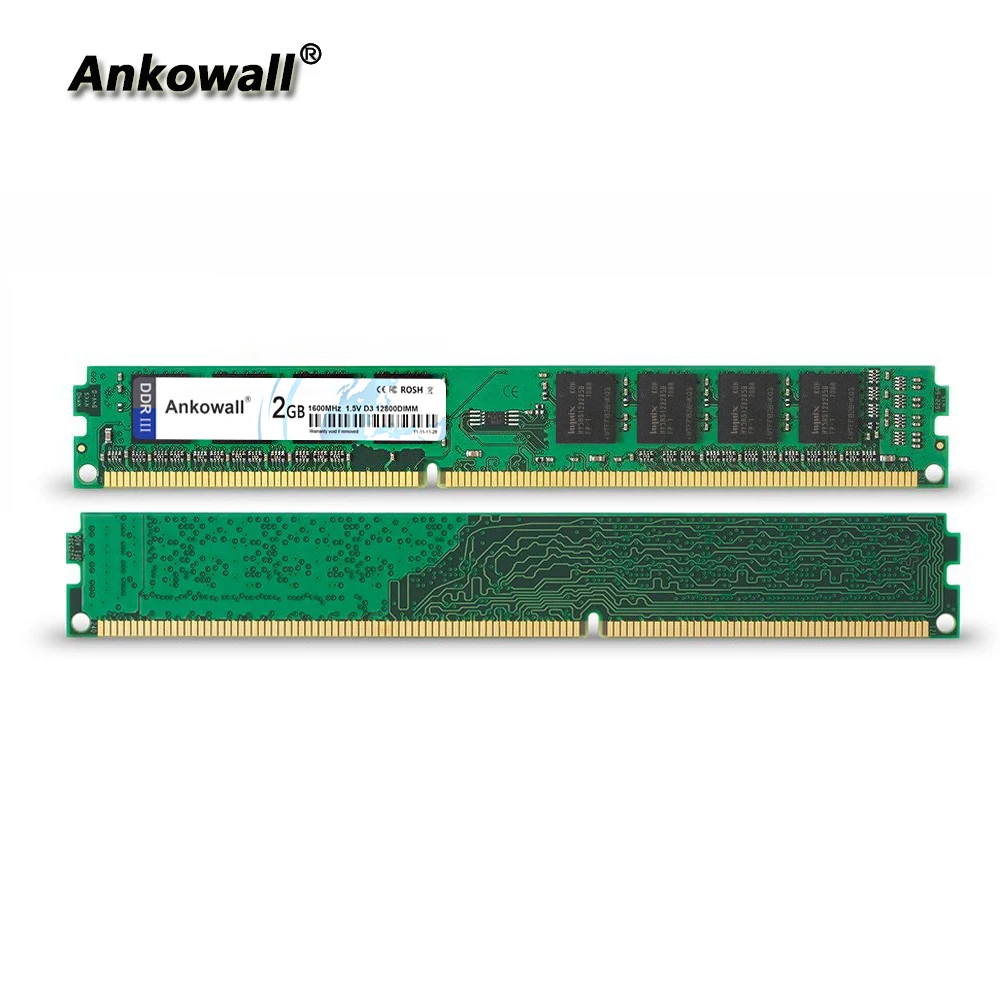 Ankowall DDR3 2 Гб ОЗУ 1333 1600 нет-ECC Настольный ПК Память 240 контакты система Высокая совместимость