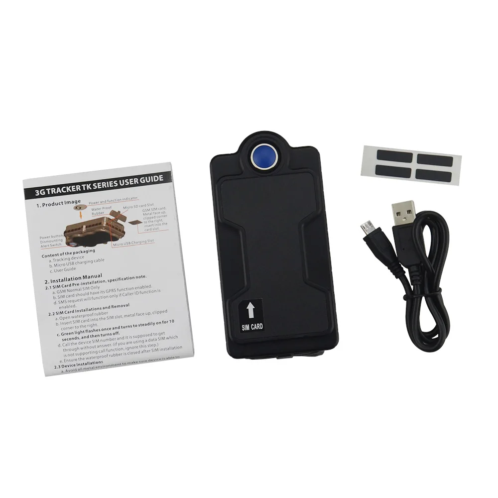 3g Gps Tracker 5000mah Rechargeable Battery Powerful Waterproof