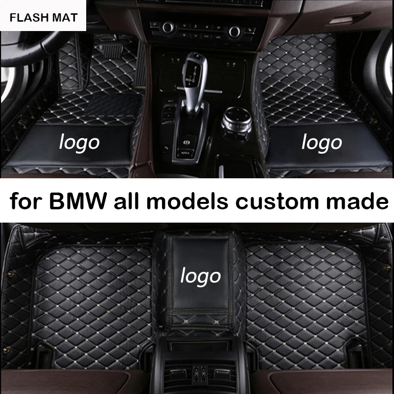 Custom LOGO car floor mats for bmw g30 all models e90 e46 f10 f11 x3