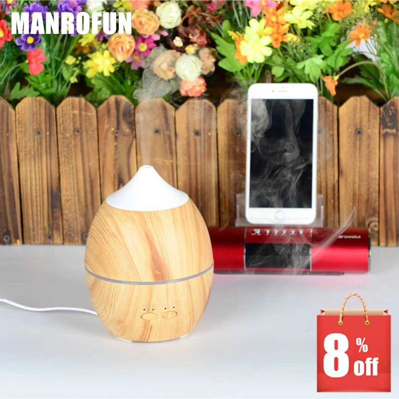 

MRF-021 300ML FREE SHIPPING New e-commerce mini humidifier Essential Oil Diffuser cadorair purifier water drop night light