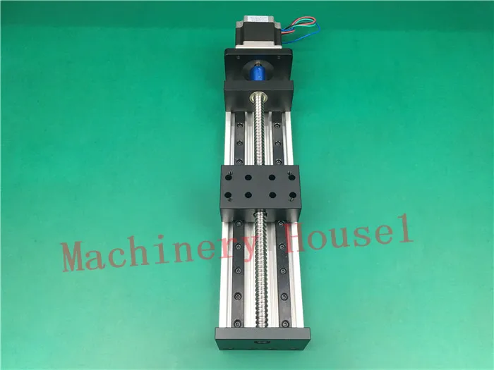 

High Precision GX80*50mm Ballscrew 1204 1000mm Effective Travel+Nema 23 Stepper Motor Stage Linear Motion single block