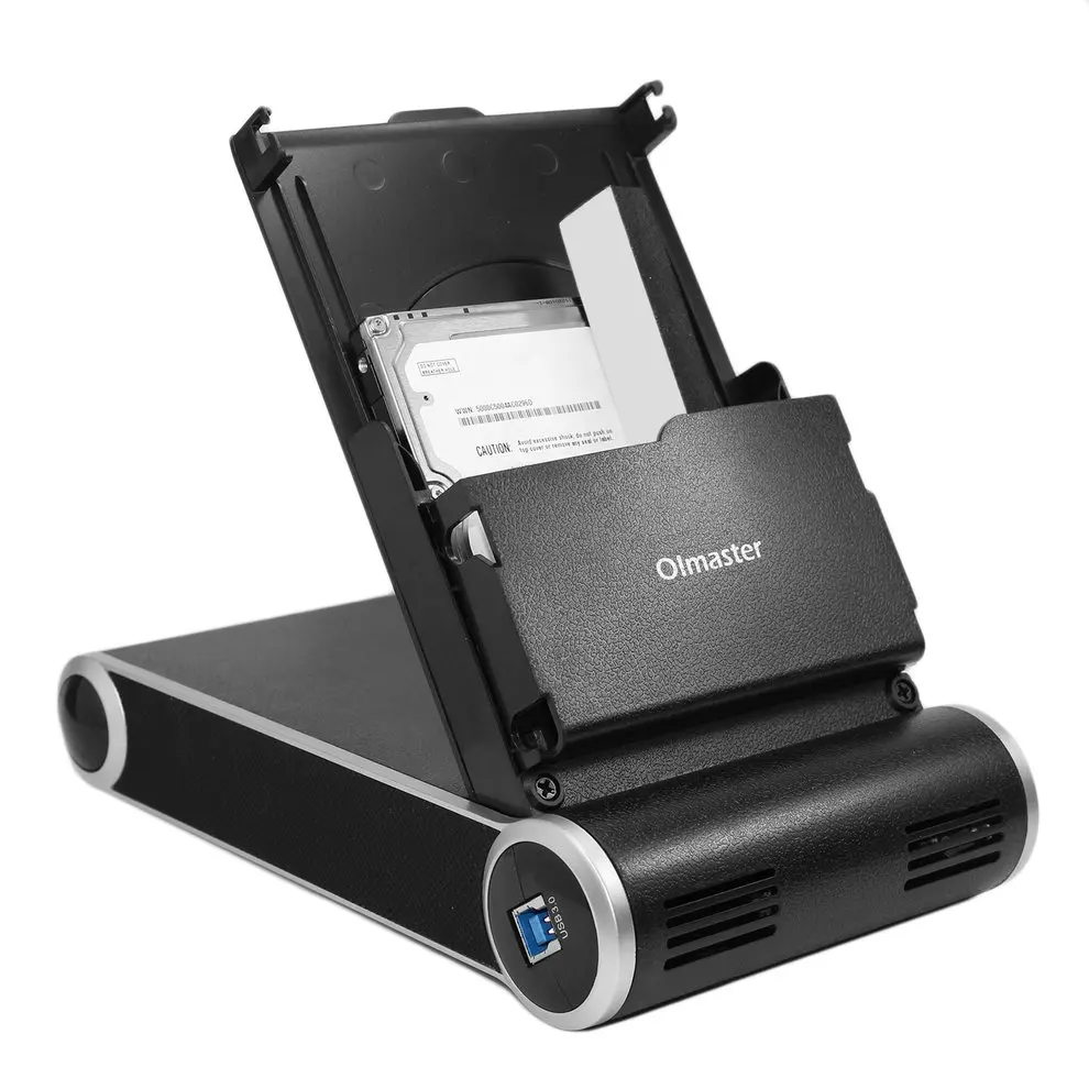 

Universal 2.5" 3.5" Sata SSD External HDD Enclosure USB 3.0 High-speed Transmission HDD Case With Fan for Notebook PC