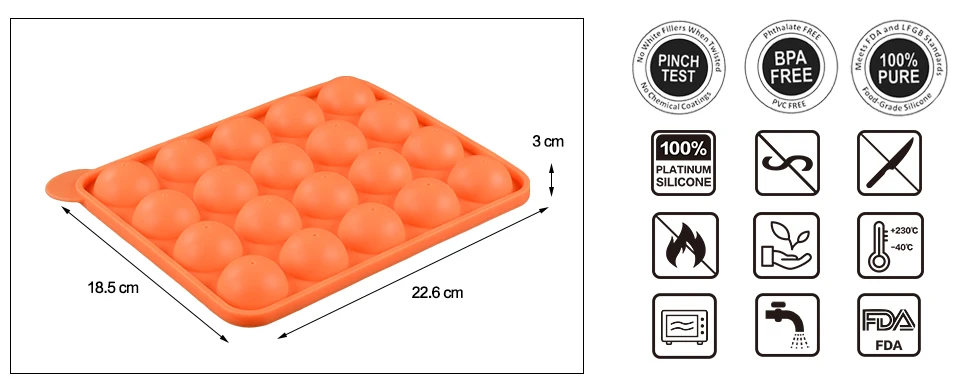 1 шт. форма для леденцов 20 отверстий силиконовая поп-форма DIY леденец шоколад печенье конфеты производитель лоток для вечерние для детей с палочками