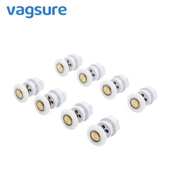 

4pcs-8pcs/set 19mm-27mm Brass & Nylon Sliding Glass Door Rollers Pulley Wheel Runner Bearing Shower Room Hardware Accessories
