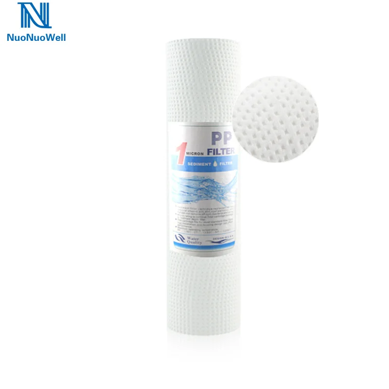 

NuoNuoWell 5x10 ''PP хлопковый фильтр очиститель воды 1 микрон/5 микрон осадочный фильтр для воды картридж PP хлопковый пищевой
