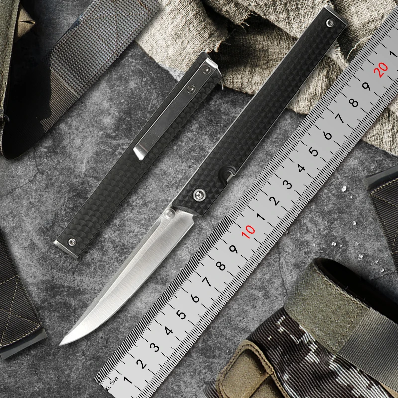 

SF CEO 7096 folding knife 8cr13mov Blade ball bearing G10 handle outdoor camping hunting survival Knives EDC tools