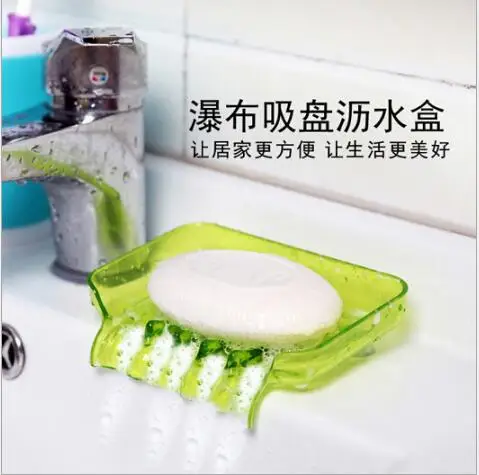 

Colorful creative with suction cup drain soap box candy color soap box soap dish
