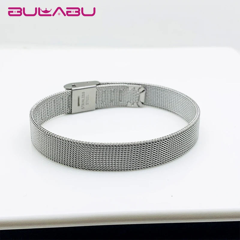 

Charm Metal Bracelets Female 304 Stainless Steel Mesh Watch Band Web Celebrity Bracelet For Man Women Fashion Jewelry Bileklik