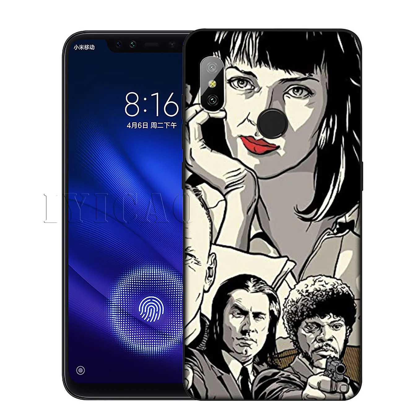 IYICAO Мягкий силиконовый чехол для Xiaomi Redmi 6A 5A Note 8 7 4 4X 5 Plus 6 Pro черный из ТПУ|Бамперы| |