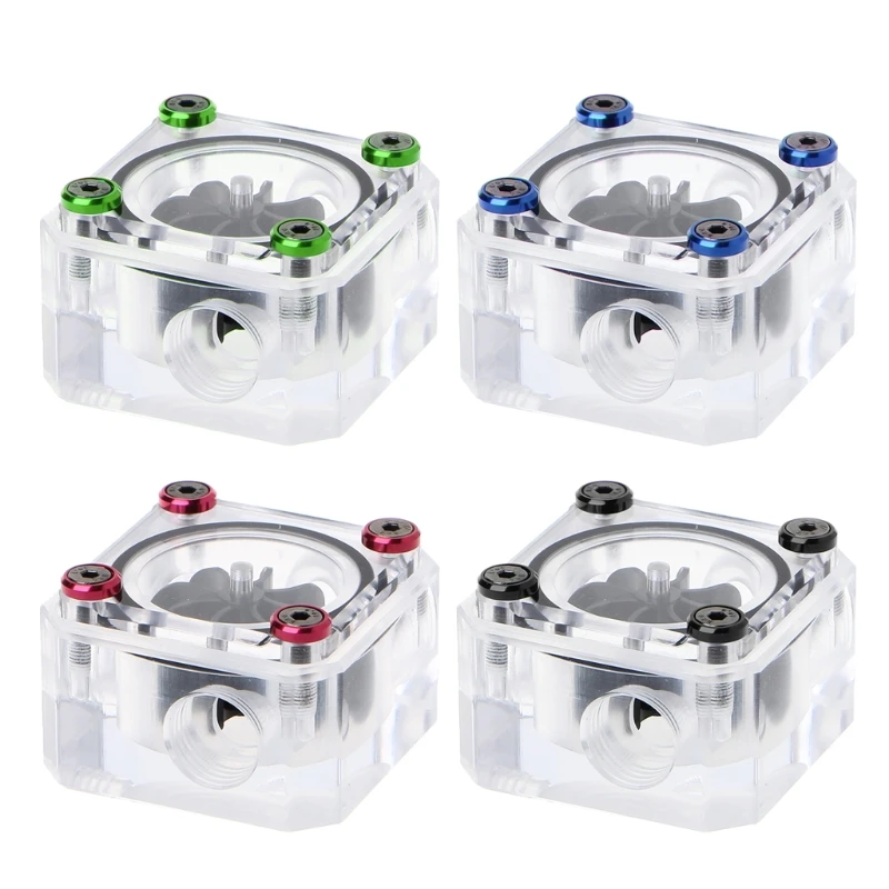 

1 Set Acrylic Flow Meter G1/4 Thread Water Cooling System Coolant Filter 3-Way Holes High Quality