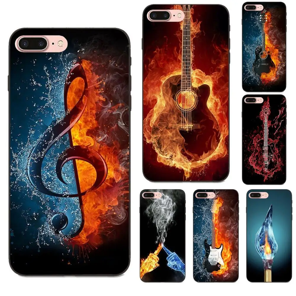 Fire And Ice гитара музыкальный узор для Huawei Honor 5A 6A 6C 7A 7C 7X 8A 8C 8X 9 10 P8 P9 P10 P20 P30 Mini Lite