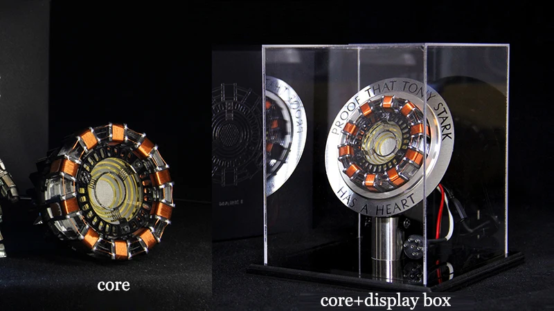 2018 New Update Avengers Iron Man 1/1 Scale Remote Control Arc Reactor DIY Glowing Iron-Man Reactor Toy Cosplay Gift Dropship