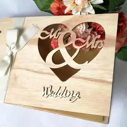 20 шт деревянная Свадебная книга для гостей знаки Романтическая Свадьба Гостевая книга для свадьбы дерево персонализированные вечерние