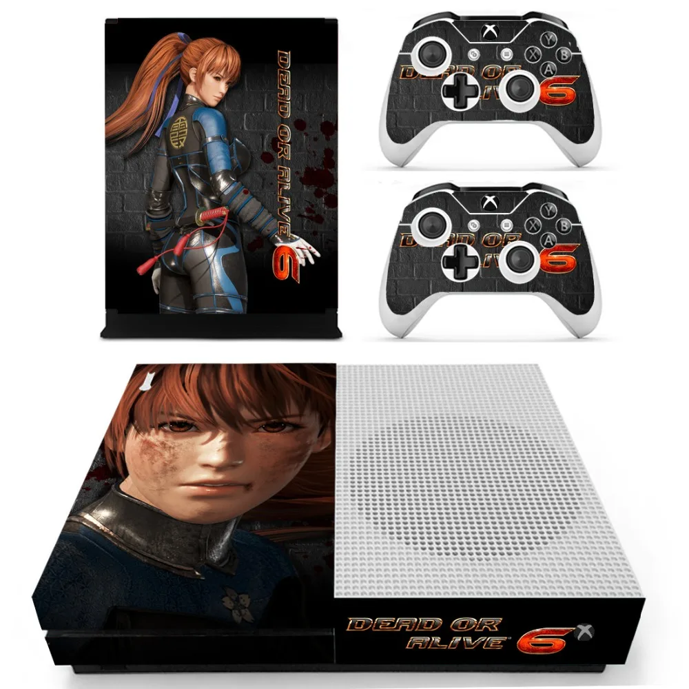 

Game Dead or Alive 6 Skin Sticker Decal For Xbox One S Console and Controllers for Xbox One Slim Skin Stickers Vinyl