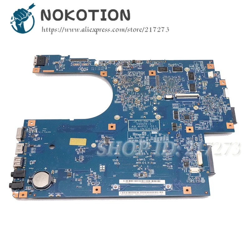 Black Friday  NOKOTION MBPT701001 MBNDA01001 For ACER 7551G 7551ZG Laptop Motherboard JE70-DN 09929-1 48.4HP01.01