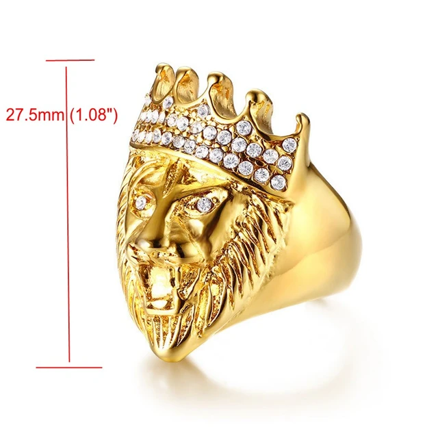 Vintage Gothic Golden Leo Lion Men's Ring, Artistic Ring,statement Ring,gold  Ring,zodiac Ring, Animal Ring,lion Head Ring, Dainty Ring - Etsy | Rings  for men, Mens gold jewelry, Mens gold rings