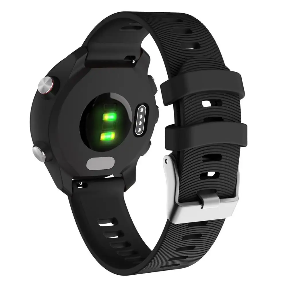 Спортивный сменный ремешок для часов из мягкого силикона Garmin Forerunner 245 Смарт часы