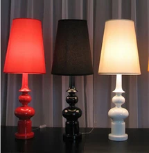 Modern Table Lamp living room bedroom study gourd-type table lamp floor lamp black / white / red decoration light