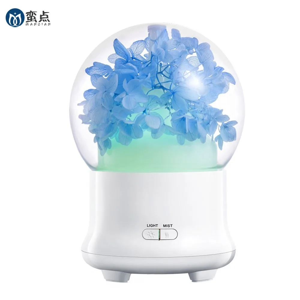 

Eternal flowers type 100ml Aroma Essential Oil Diffuser Cool Mist Whisper-Quiet Humidifier with 2 Mist mode and 7 LED lights