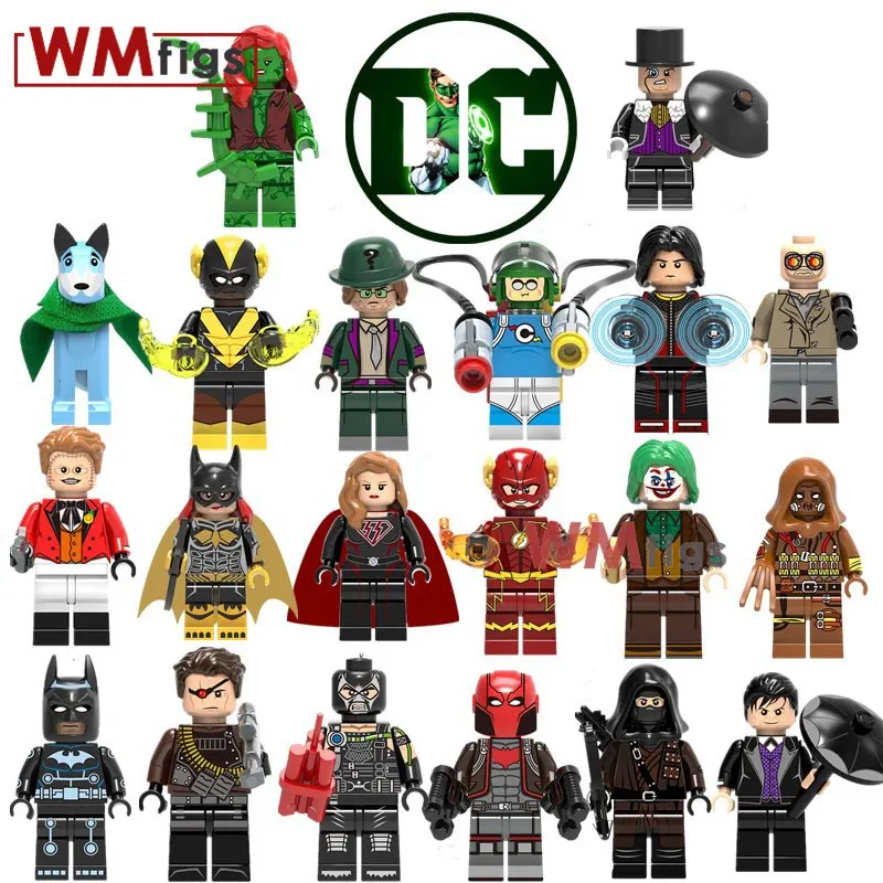 

Bricks Red hood the Joker Shazam DC heroes The bat who laughs batman murder machine ivy Building Blocks action gift Kids Toys