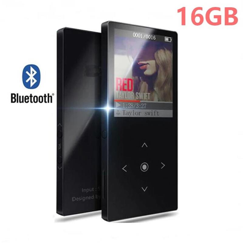 

1.8 Inch Bluetooth HIFI MP3 Player Touch Screen Ultra Thin 4/8/16GB Color Screen FM Radio E-Book Metal Touch Key Music Player