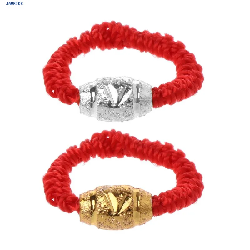 

JAVRICK Handmade Kabbalah Red String Lucky Bead Protection Braided Rings Fashion Jewelry Exquisite Rings