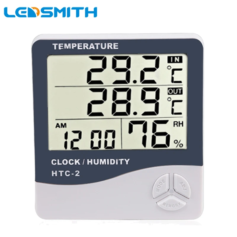 Buy Digital LCD Thermometer Hygrometer HTC 2