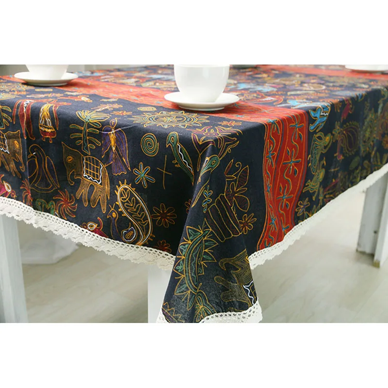 

Cotton Table Cloth Woven Printed Southeast Asia Home/Outdoor/Party Size:60*60-140*250 Christmas Manteles Para Mesa Bugaboo Nappe
