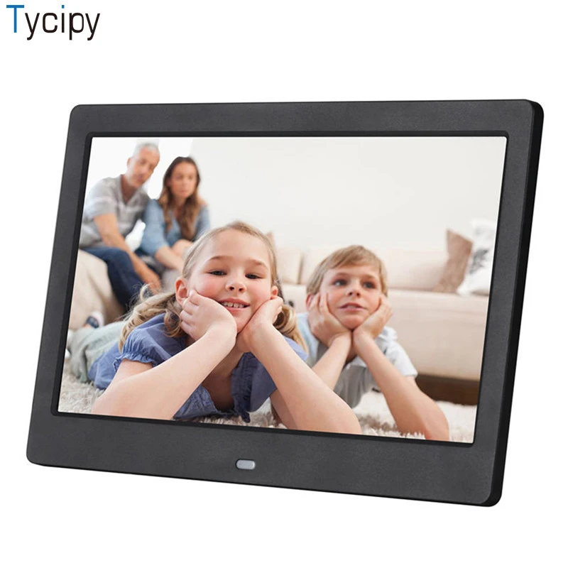 Tycipy 10 дюймовая цифровая фоторамка 1024*600 HD светодиодный видео Дисплей