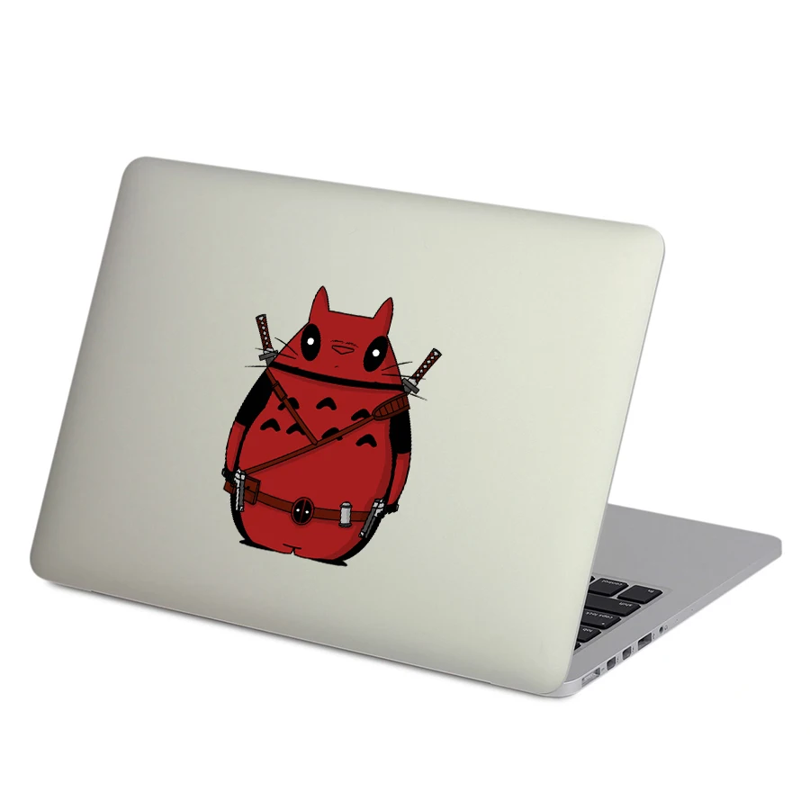 Смешанные Мультяшные наклейки Totoro Deadpool для ноутбука Apple Macbook наклейка Pro Air Retina 11 12