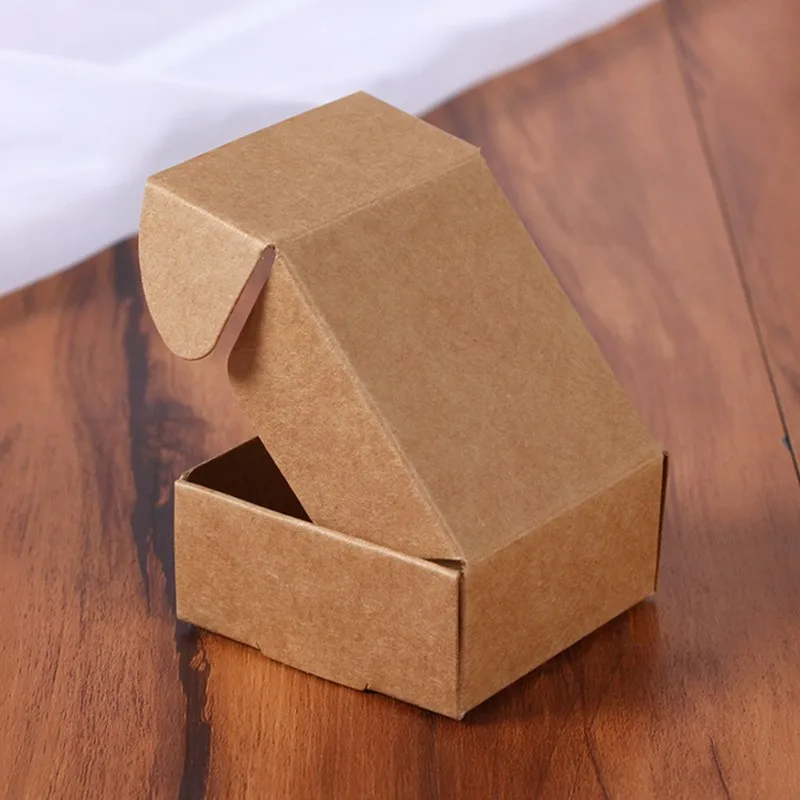 10pcs Mini Blank Kraft Paper Box White Black Candy Box Wedding Favors Gift Box Package Birthday Party Decoration Boxes Small