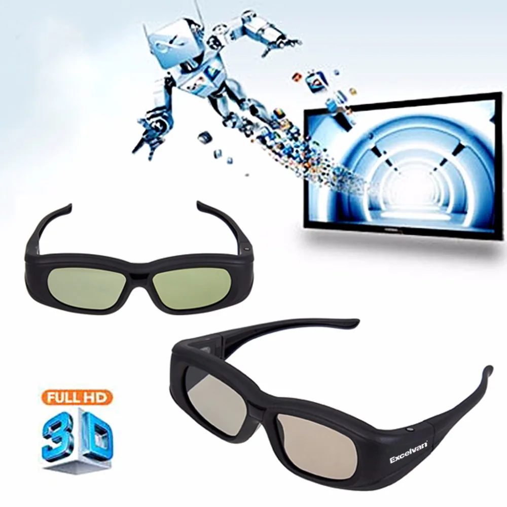 

Excelvan G05-A Super Universal 3D Active Shutter Glasses IR&Bluetooth For Panasonic/Sony/Sharp/Samsung/LG/Toshiba 3D TV Black