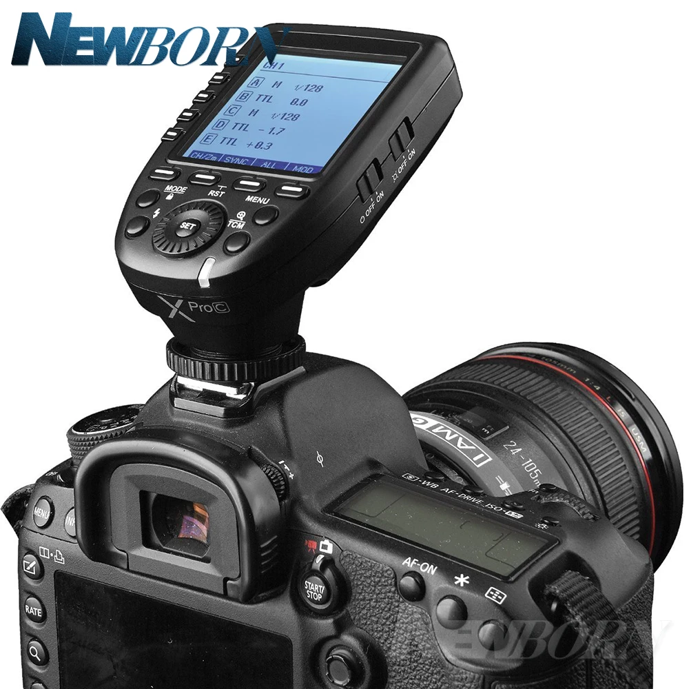 GODOX XPro C E TTL 2 4G беспроводной триггер вспышки + приемник для Canon EOS 600EX RT 580EX II 430EX V860C 760D