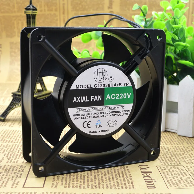 G12038HA2B 7P Cooling Fan 220V 0.14A 24W 220v Welding Machine Fan