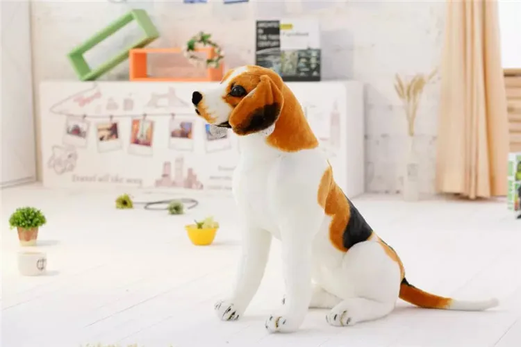 

middle lovely simulaiton plush beagle dog toy sitting beagle dog doll gift about 40cm 1844