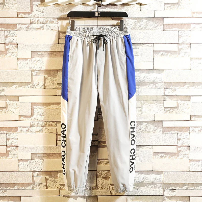 Primavera Blue Hombre Mens Moda Balck Hip Los Blue Hombres Pantalones Coreana Camisetas black De grey Streetwear Legible Sudor Chándal Red Hop dRwx7d