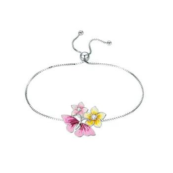 

LAN PALACE new Hot style spring butterfly and flowers bracelet for women Luxury Jewelry free shipping