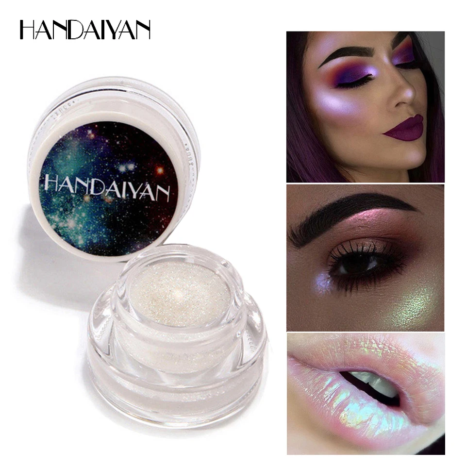 

HANDAIYAN Bronzes & Highlighters Face Makeup Shimmer and Shine Cream Highlighter Palette iluminador maquillaje profesional