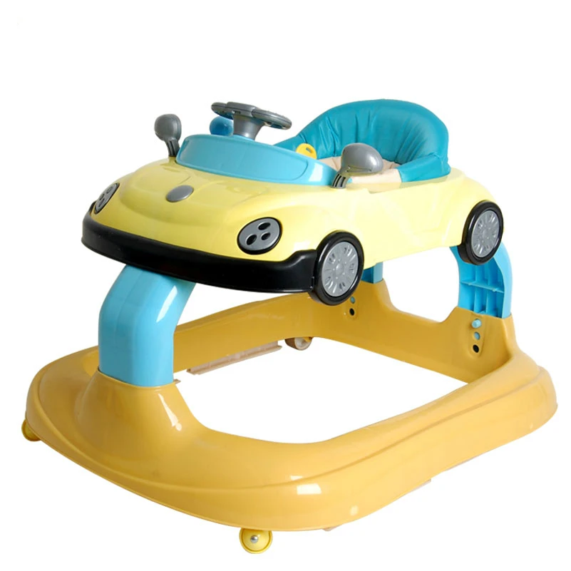 

New Design Baby Walker 7 to 18 Months Baby Walker Rollover Prevention Multifunctional Children Step Car Folding Easy With Music