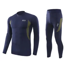 Уличные флисовые теплые комплекты нижнего белья рубашка+ брюки костюм быстросохнущее плотное теплое Спортивное нижнее белье легкий костюм