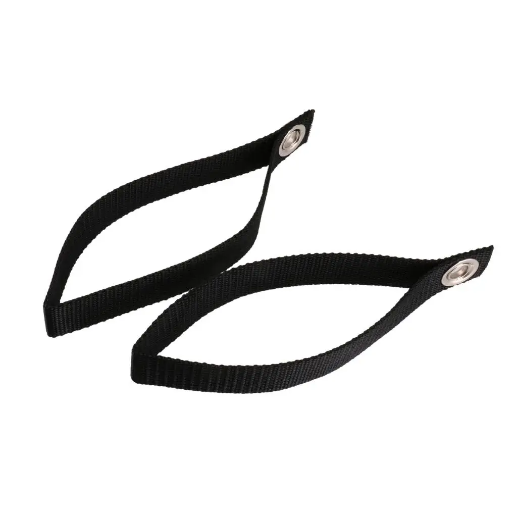 MagiDeal 2x Hood Loops Anchor Straps Tie Down Hood Kayak Canoes Black Kayak Canoes Accessory Anchor Straps