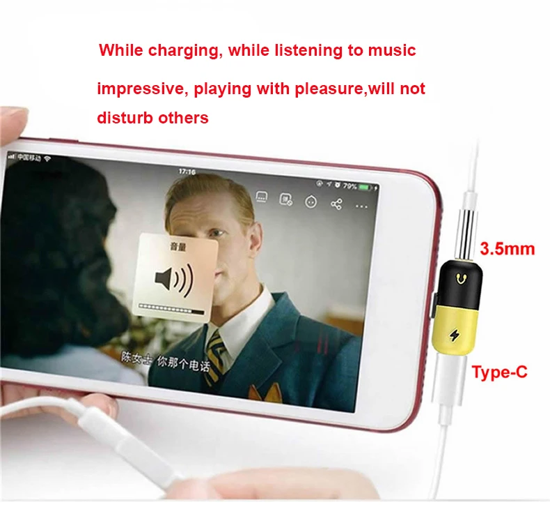Olhveitra тип-c до 3,5 мм адаптер двойной разъем для зарядки наушников разветвитель AUX аудио кабель конвертер для Xiaomi samsung huawei htc