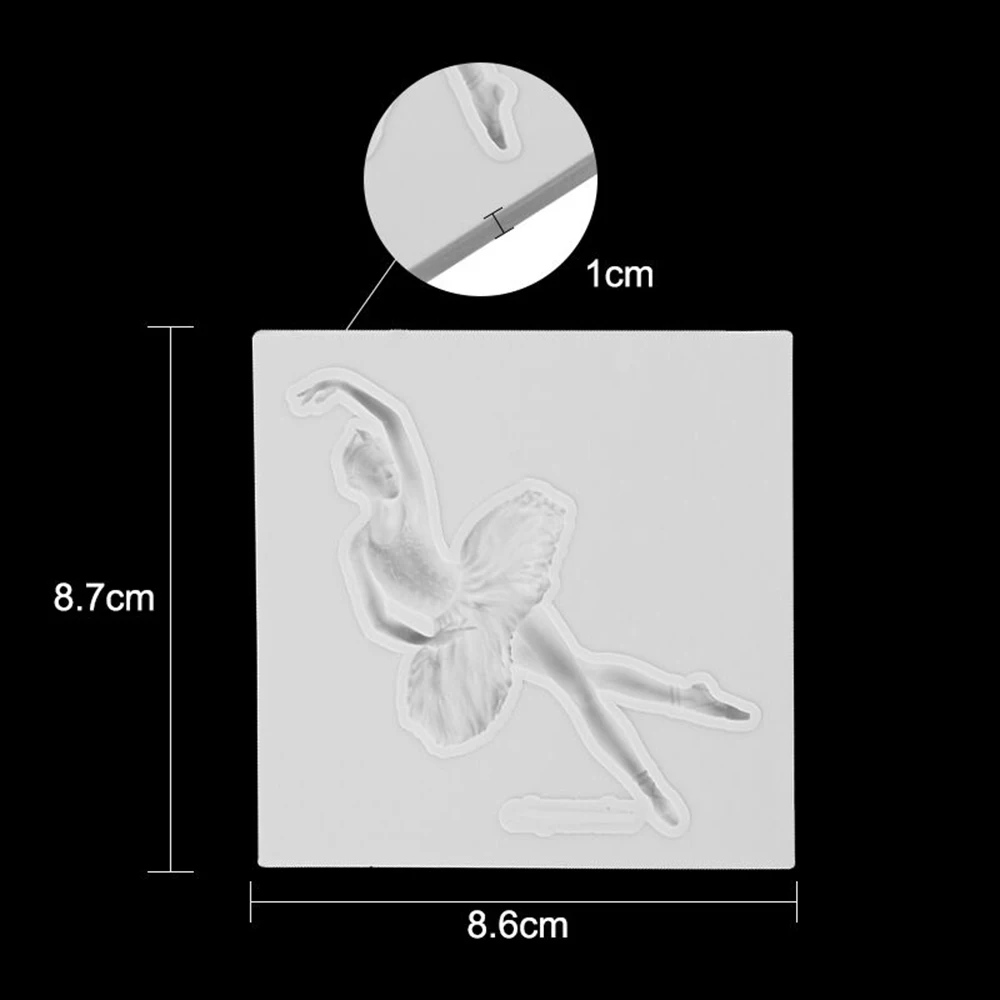 3D балерина девушка торт плесень DIY Аксессуары Силиконовый Molud десерт Фондон для изделий из сахара и печенья шоколадный Декор инструмент для выпечки форма