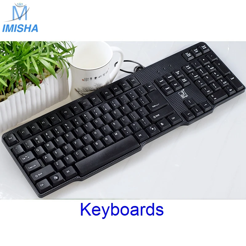 Imisha 1set/lot wired keyboard 104KEYS Professional Office Keyboard PC