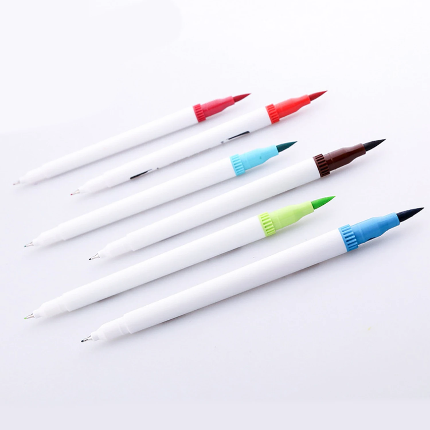 24 цвета двойной наконечник для смываемых рисунков маркерные ручки красочные акварельные Рисование маркером ручки кисть игрушка-раскраска