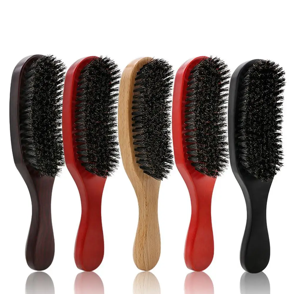 

BellyLady Hair Comb Pig Bristle Wave Hair Brush Comb Hairs Beard Comb Large Curved Comb for Salon Hairdressing Styling Tools