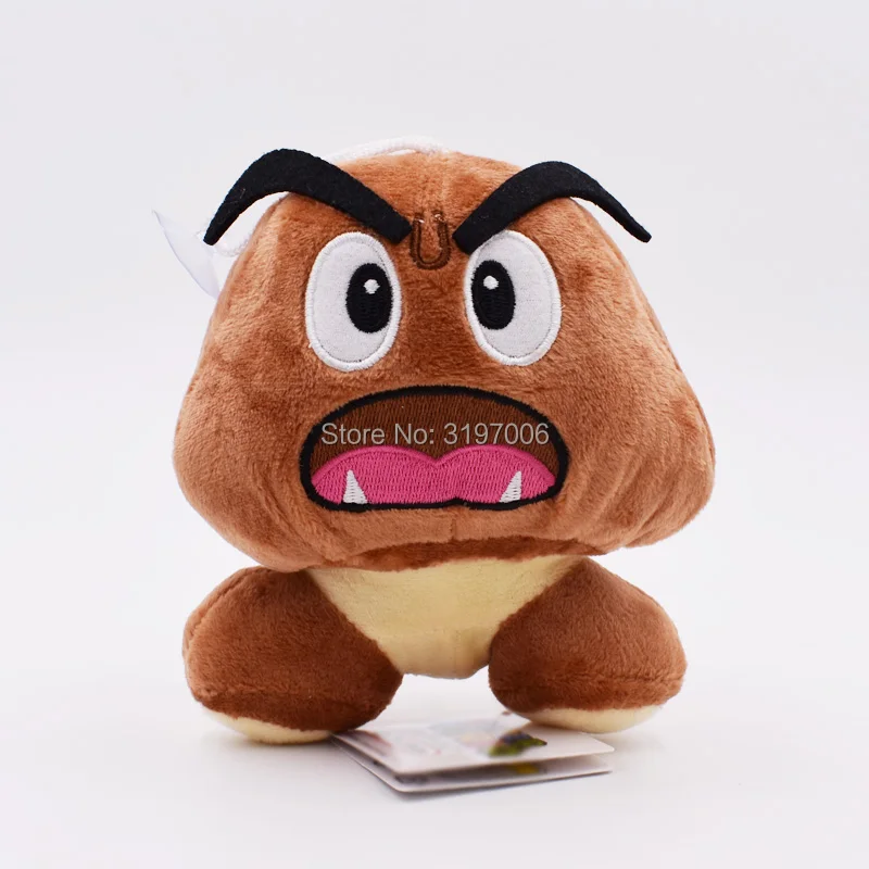 Супер Марио Bros Goomba плюшевые Мультяшные куклы мягкие игрушки 12 см 5 стилей выбрать PP хлопковые игрушки Фигурки Куклы для детских подарков